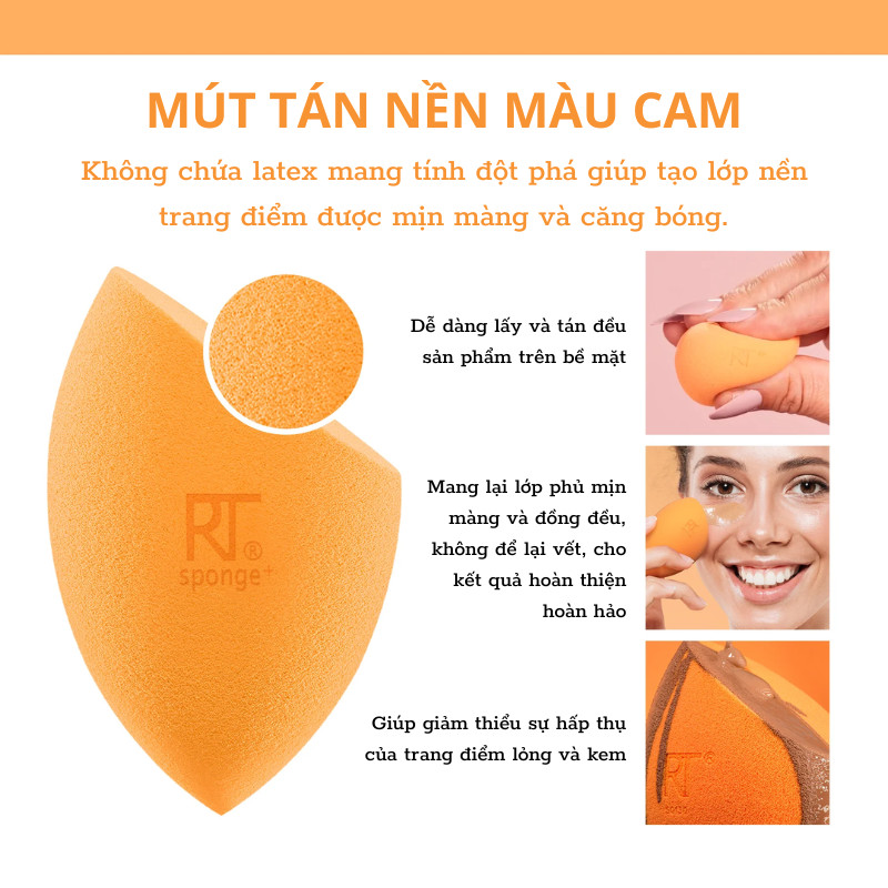 Mút Tán Kem Nền RT REAL TECHNIQUES Miracle Complexion 91566